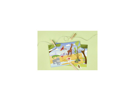 HEYDA Set de cartes transferts rub-on 'Ferme'