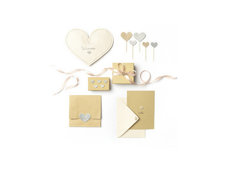 folia Sticker pailleté en caoutchouc mousse HEARTS CLASSIC