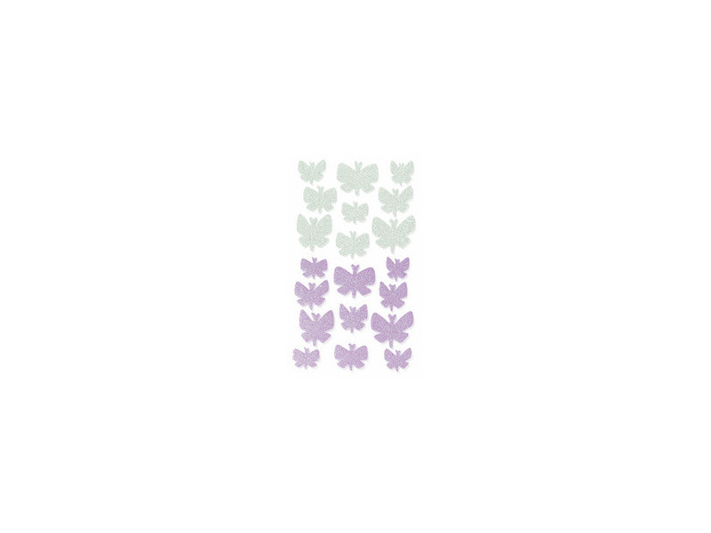 folia Sticker pailleté en caoutchouc mousse BUTTERFLIES