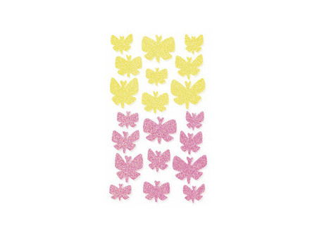 folia Sticker pailleté en caoutchouc mousse BUTTERFLIES