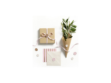 folia Sceau autocollant ROMANTIC, tailles/couleurs assorties