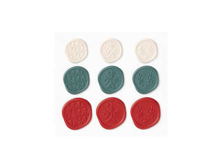 folia Sceau autocollant CHRISTMAS tailles/couleurs assorties