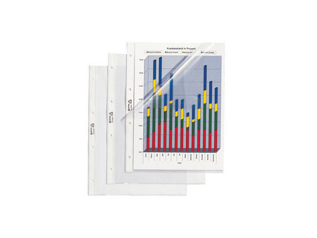 HETZEL Pochette perforée Standard, A4, en PVC, grainée