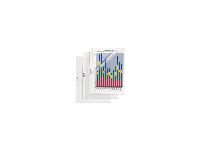HETZEL Pochette perforée Standard, A4, en PVC, grainée