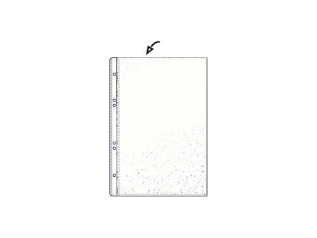 HETZEL Pochette perforée Economic, A6, PP, grainée, 0,075 mm