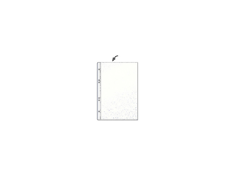 HETZEL Pochette perforée Economic, A6, PP, grainée, 0,075 mm