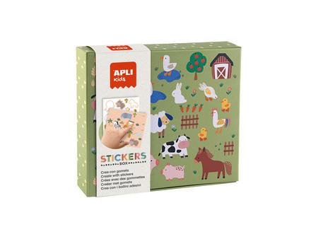 APLI kids Jeu de gommettes 'Les animaux et leur habitat'