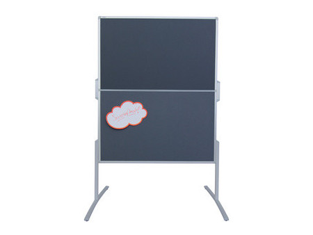 FRANKEN Tableau de présentation PRO, pliable, feutre bleu
