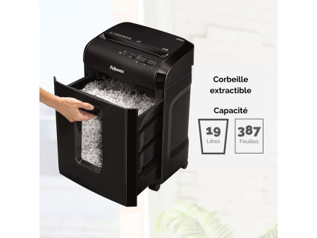 Fellowes Destructeur de documents Powershred 10M, noir
