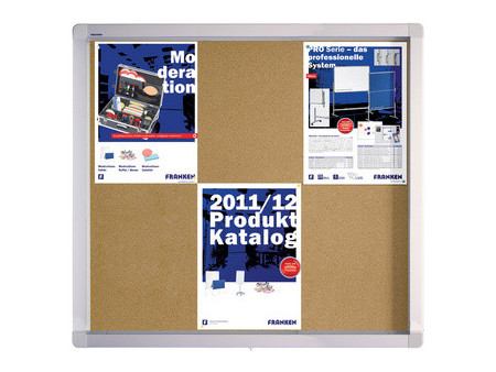 FRANKEN Vitrine ECO pour 4x DIN A4, surface liège