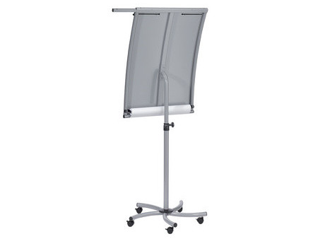 FRANKEN Chevalet de conférence PRO Mobil Paper Roll, argent