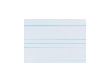 herlitz Fiches bristol, A7, ligné, blanc