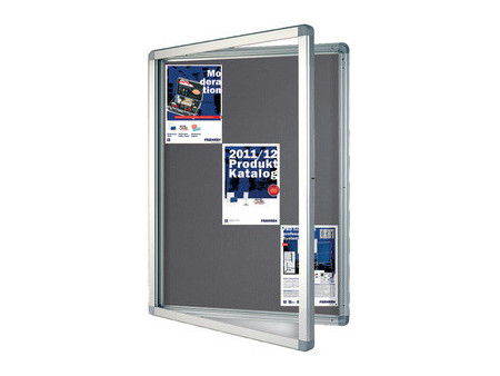 FRANKEN Vitrine d'affichage ECO pour 4x A4, dos en feutre