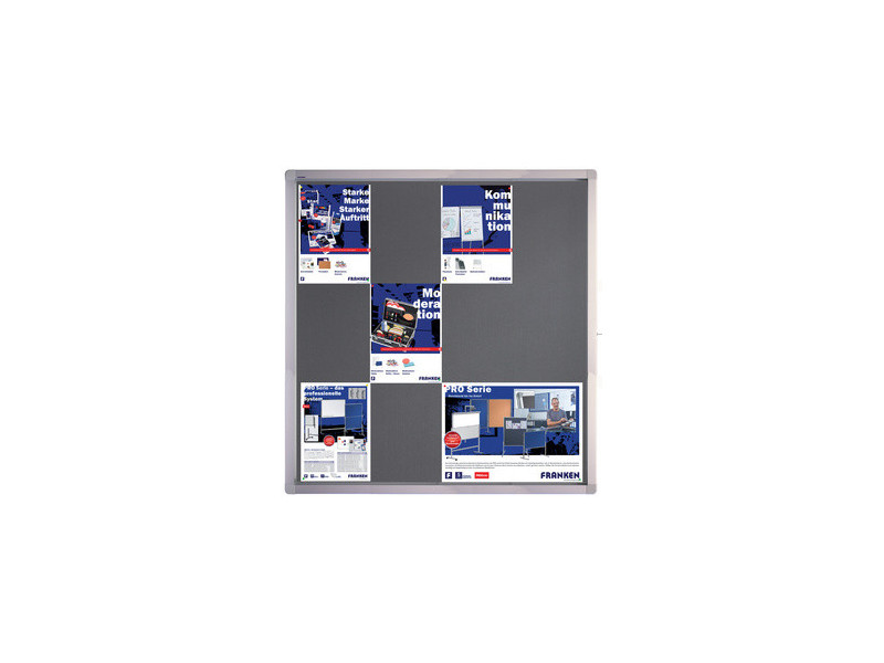 FRANKEN Vitrine d'affichage ECO pour 8x A4, dos en feutre