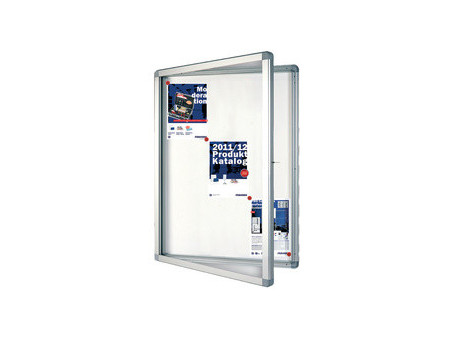 FRANKEN Vitrine d'affichage ECO pour 15 x A4, surface métal