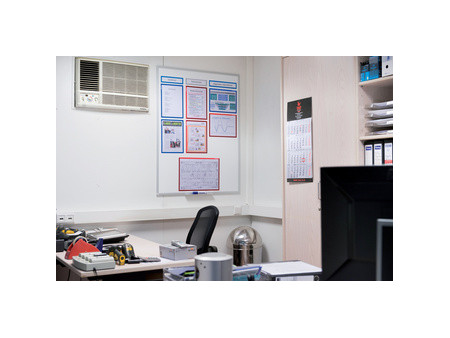 FRANKEN Tableau mural Blanc ECO, laqué, 1.800 x 900 mm