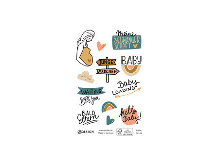 AVERY Zweckform ZDesign Sticker CREATIVE 'Jeu pour bébé'