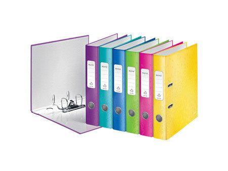 LEITZ Classeur WOW, 180 degrés, A4, 80 mm, assorti
