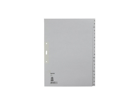 LEITZ Intercalaires en papier naturel, A-Z, A4 extra-large