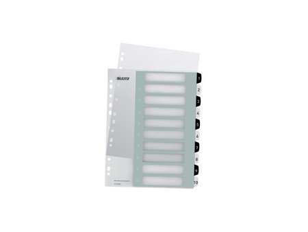 LEITZ Intercalaires en plastique WOW, numéroté, 1-6