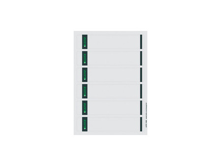LEITZ Etiquette pour dos de classeur, 39 x 192 mm, gris