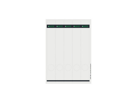 LEITZ Etiquette pour dos de classeur, 39 x 285 mm, gris