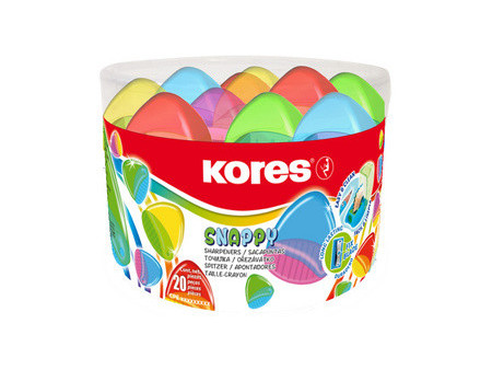 Kores Taille-crayon avec réservoir 'Snappy', Boîte ronde, co