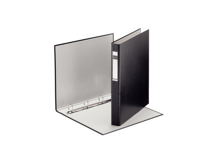 LEITZ Classeur à anneaux Standard, A4+, noir, mécanisme à 4