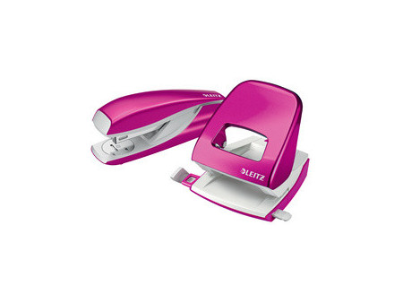 LEITZ Agrafeuse & perforateur Nexxt WOW, jaune métallisé