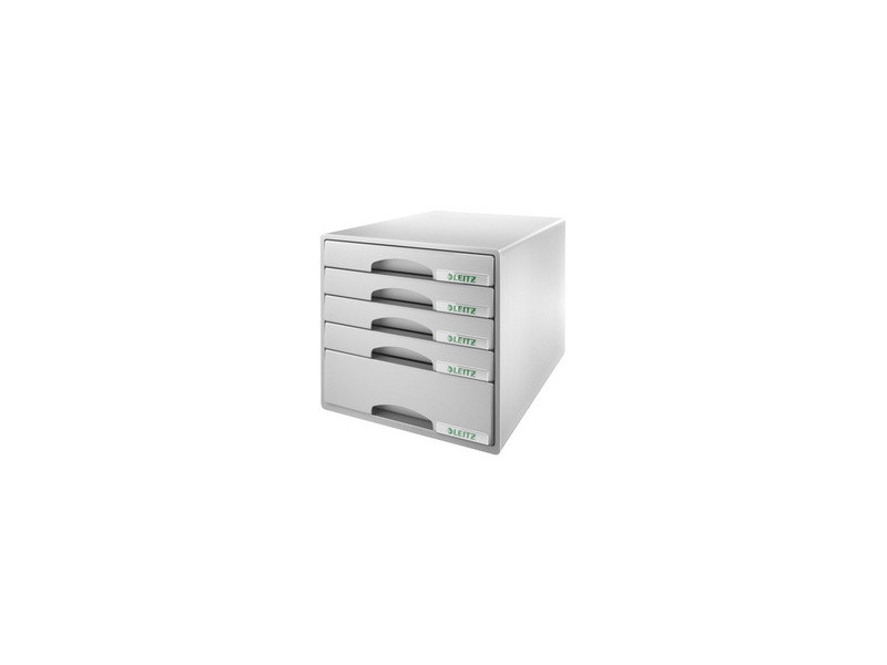 LEITZ Module de classement Plus, 5 tiroirs, noir
