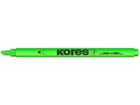 Kores Surligneur, pointe biseautée: 0,5 - 3,5 mm, jaune