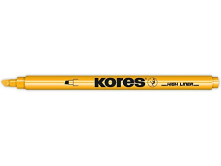 Kores Surligneur, pointe biseautée: 0,5 - 3,5 mm, jaune