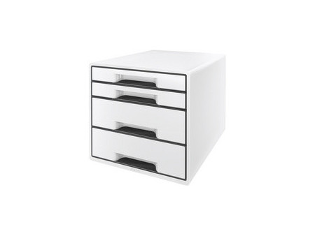 LEITZ Bloc de classement WOW CUBE, 4 tiroirs, noir/gris