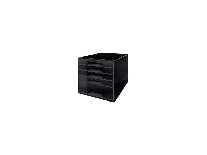 LEITZ Bloc de classement WOW CUBE, 5 tiroirs, blanc perlé/