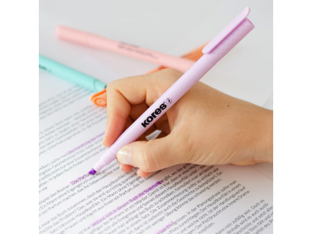 Kores Surligneur 'High Liner Pastel', étui de 6