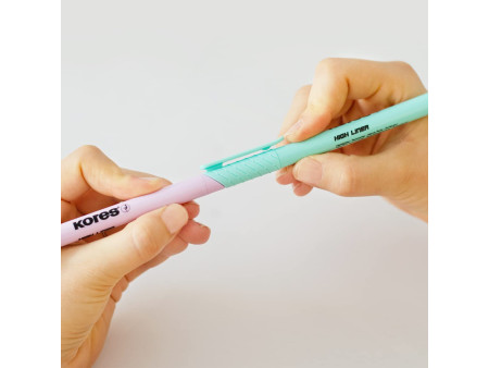 Kores Surligneur 'High Liner Pastel', étui de 6