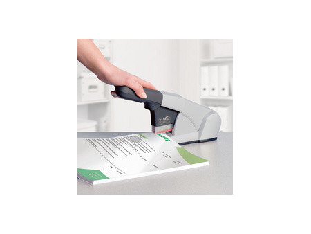 LEITZ Agrafeuse gros travaux 5551, 80 feuilles, argent