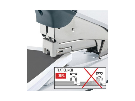 LEITZ Agrafeuse gros travaux 5552, 60 feuilles, argent