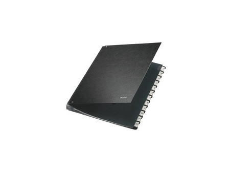 LEITZ classeur à soufflet, A4, A-Z, 24 compartiments, noir,