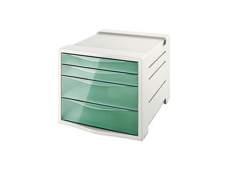 Esselte Module de classement Colour'Ice, 4 tiroirs, bleu