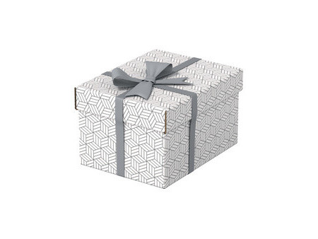Esselte Boîte de rangement & cadeau Home M, set de 3, blanc
