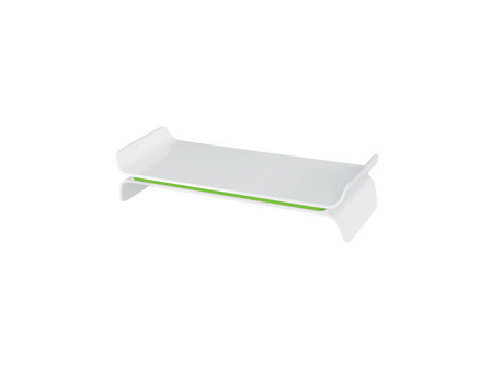 LEITZ Support pour écran Ergo WOW, en plastique, blanc/bleu