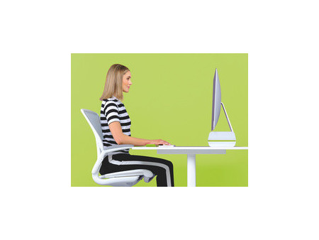 LEITZ Support pour écran Ergo WOW, en plastique, blanc/vert
