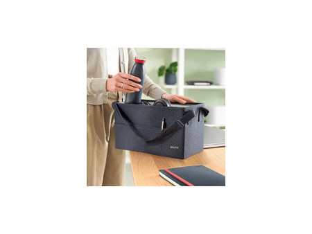 LEITZ Sacoche Desk Sharing, en tissu, gris velours
