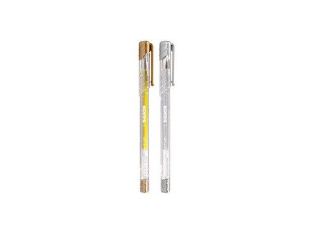 Kores Stylo roller à encre gel 'K11 Metallic', blister de 2