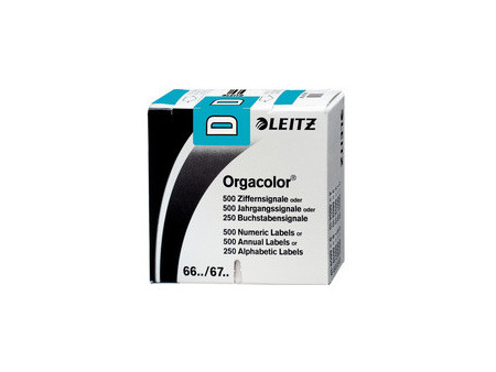 LEITZ onglet alphabétique 'P' sur rouleau, rouge, adhésif