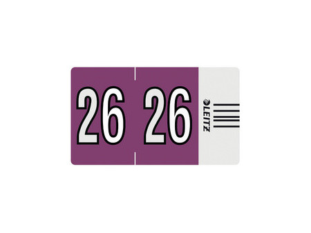 LEITZ Étiquette année Orgacolor '26', sur rouleau, violet