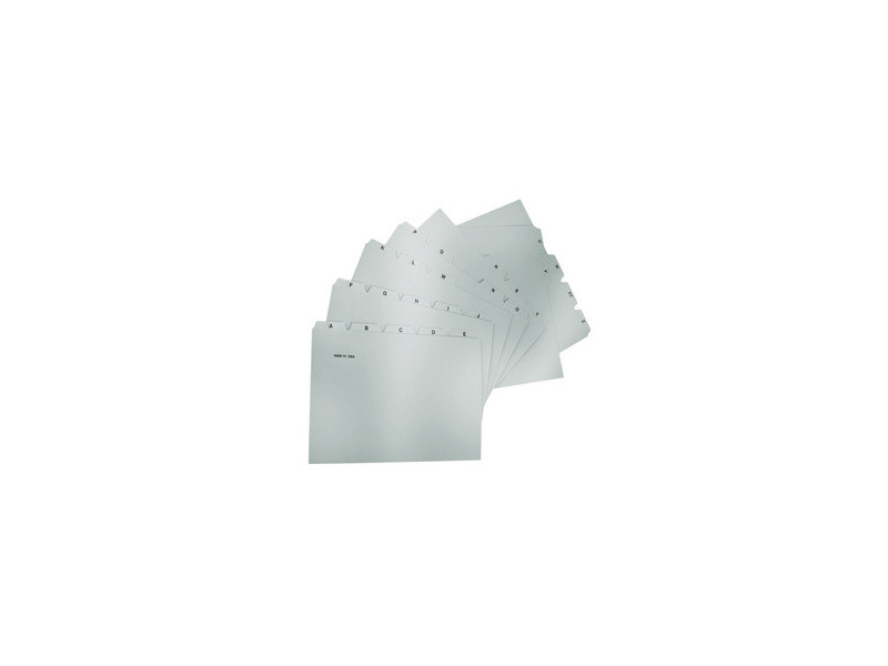 HAN Index alphabétique A-Z, PP, A6 paysage, 25 onglets, gris