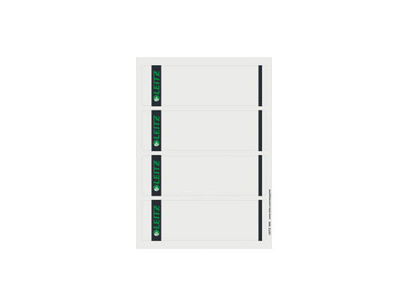 LEITZ Etiquette pour dos de classeur, 61 x 192 mm, rouge