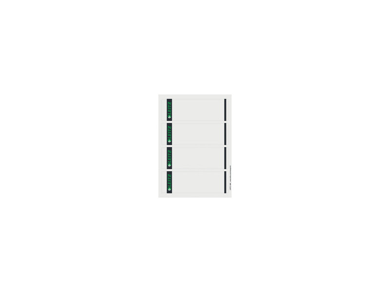 LEITZ Etiquette pour dos de classeur, 61 x 192 mm, gris